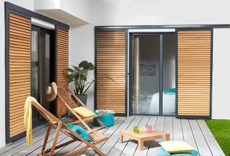 volets brise soleil bois alu